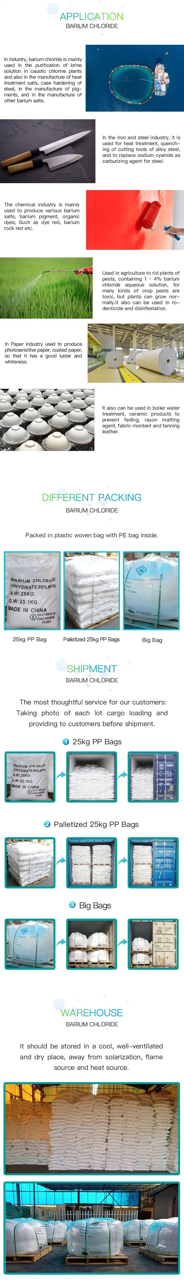 Barium Chloride CAS 10326-27-9 99 Manufacturer Plant Anhydride Anhydrous Dihydrate Price Barium Chloride